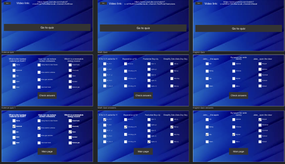 SStudious Quiz Interface
